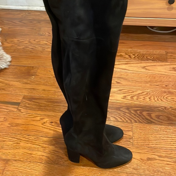 Black Aldo Over the Knee Boots - Picture 2 of 5